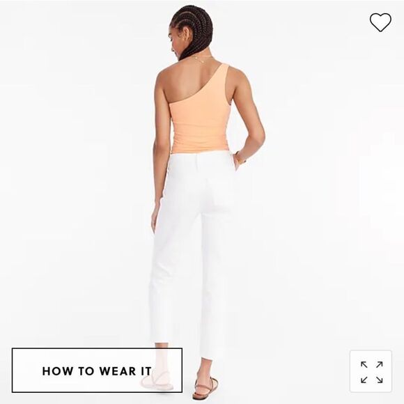 J. Crew Tall 10" vintage slim-straight jean in white* - Picture 4 of 8